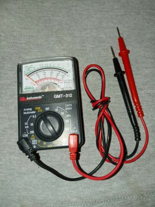 Gb Instruments (gmt - 312) Analog Multimeter W/ Leads