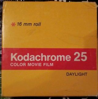 Kodak Kodachrome Movie 25 Film 8mm,  Color Movie Film Double 16 Mm Roll Km 449