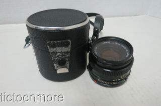 Vintage Canon Fd Camera Lens 50mm 1:1.  8 No.  465196 & Case