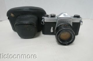 Vintage Asahi Pentax Spotmatic Camera Asahi Opt Co.  Takumar Lens 1:1.  8/55