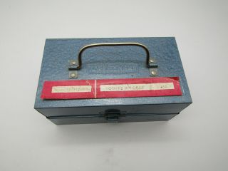 Vintage Craftsman 92550 Router Bit Metal Case & Bits Usa