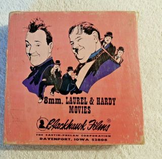 Vintage Laurel & Hardy 8mm Film " The Finishing Touch " 2 Reels Silent