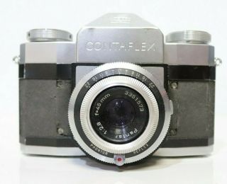 Vintage Carl Zeiss Ikon Contaflex Pantar 1:2,  8/45 35mm Slr Camera - 254
