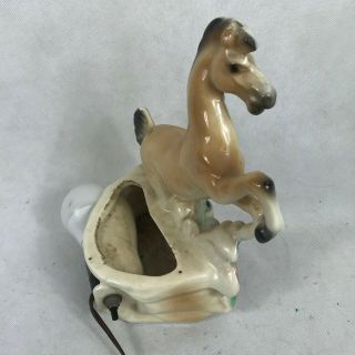 Vintage Ceramic horse TV lamp MCM 2