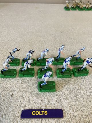 Vintage Tudor Electric Football Nfl Baltimore Colts Team - 11 Players