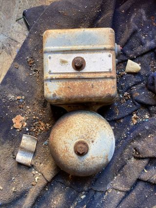 Vintage Gent Of Leicester Alarm Bell Industrial Bell Box
