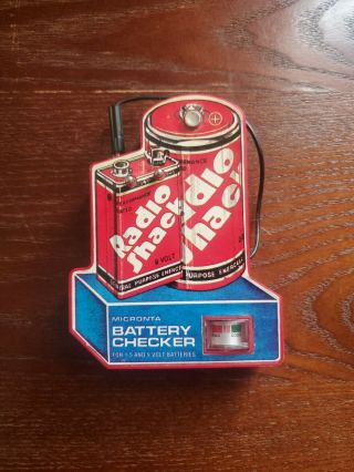 Vintage Radio Shack Micronta Battery Checker,  Model 22 - 098,  1982 - 1989 Sus