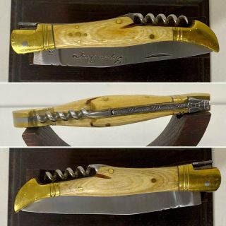 Laguiole Pocket Knife France Wood Handle Old Men 