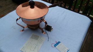 Vintage Ernest Sohn Copper Chafing Dish