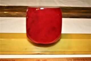 Vintage Huge 2 3/8 Inch Marbled Red Bakelite Catalin Cube 268 G