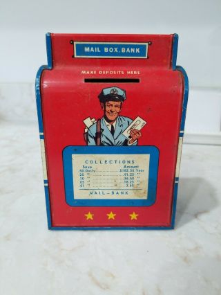 Vintage Ohio Art Mailbox Bank Nettled Us Post Office Kids Toy World 