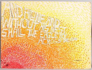 Frederic M Faillace Op Art Watercolor Painting,  Kahill Gibran Prophet Quote