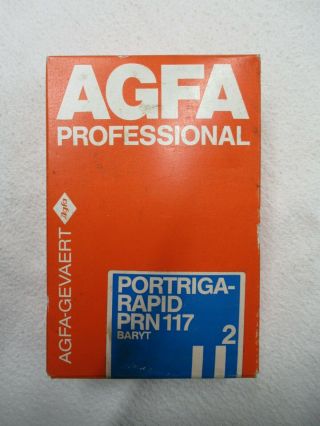 Vintage Agfa - Gevaert Professional Portriga - Rapid Prn 117 Photo Dev Paper Nos