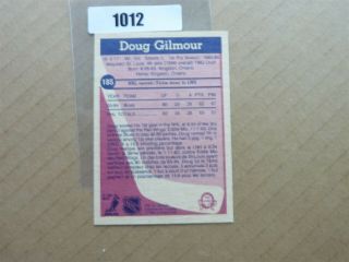 Vintage Hockey Card O P C 1984 Doug Gilmour Rokkie Card St Louis Blue No1012