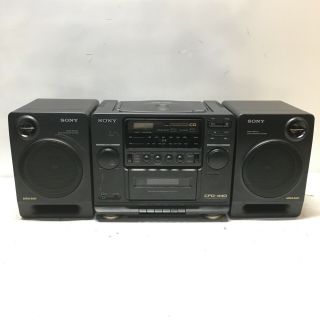 Vintage Sony Cd Radio Cassette - Corder Cfd - 440 Boombox