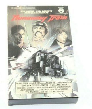 Runaway Train Vintage Big Box Vhs Cannon Films Jon Voight Eric Roberts 1985