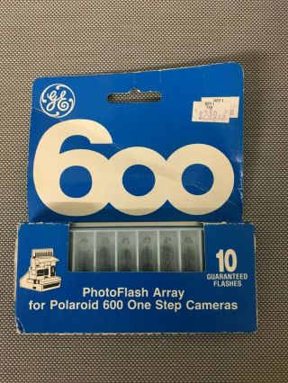Vintage Ge 600 Photoflash Array For Polaroid 600 One Step Cameras