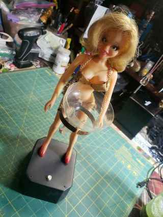 Vintage 1969 Poynter Products Pin Up Dancer Sexy Novelty Drink Mixer Non -