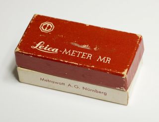 Vintage Leitz Leica M Empty Box For Leica Meter Mr