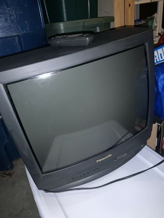 Vintage Panasonic Ct - 2014sb Tv 16” Tube Television Gaming With Remote 2000