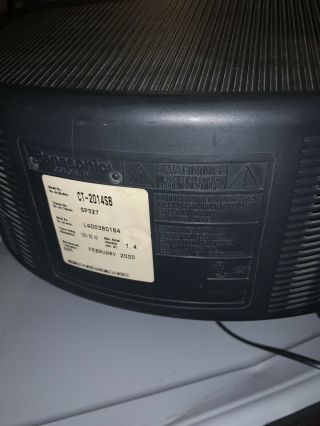 Vintage Panasonic CT - 2014SB TV 16” Tube Television Gaming With Remote 2000 3