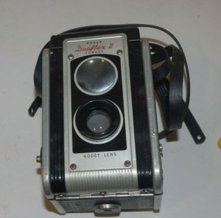 Vintage Kodak Duaflex Ii Box Camera Kodet Lens