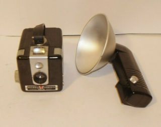 Vintage Brownie Hawkeye Box Camera With Flash