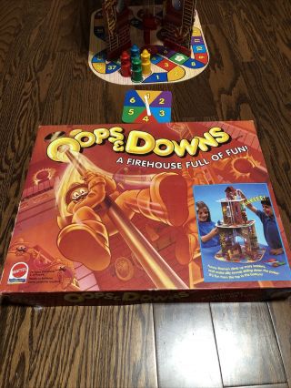 Vintage Oops And Downs Board Game - Mattel - 1992 - 100 Complete
