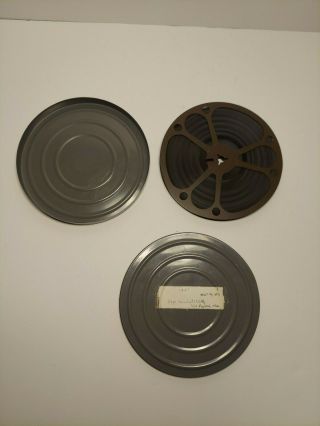 Vintage 1951 Metal 8mm Film Cannister And Reel With Home Movies