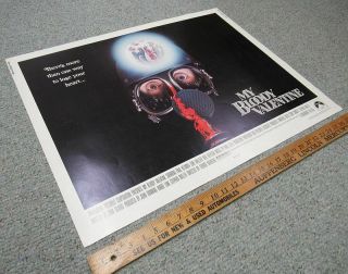 Vintage (1981) My Bloody Valentine Half - Sheet 22x28 Movie Poster Yz4908