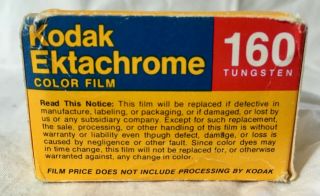 Kodak Ektachrome Color Film 160 Tungsten Et 136 - 36