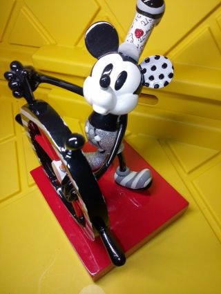 Romero Britto Disney Steamboat Willie Mickey Mouse Figurine Retro Vintage Art