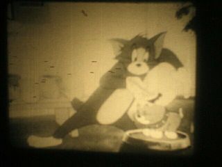 16mm B/w Sound Tom And Jerry Slicked Up Pup Cartoon Film