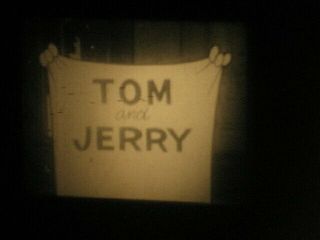 16MM B/W SOUND TOM AND JERRY SLICKED UP PUP CARTOON FILM 2