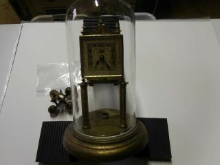Vintage Schatz 8 - Day Anniversary Clock For Repair Or Parts (no Key)