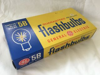GE 5B Flashbulbs - One Box,  12 Bulbs - for Kodak Brownie Hawkeye and Others 2