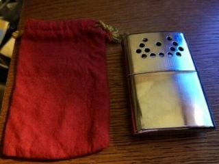Vintage Orbex Hand Warmer With Red Pouch