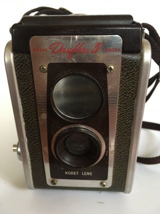 Vintage Kodak Duaflex Iv 620 Film Camera W/75mm F/15 Kodet Fixed - Focus Lens