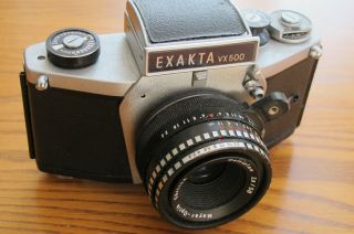 Exakta Vx 500 With Domiplan 2.  8/50mm,  Meyer Optik Görlitz Lens
