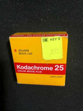 Kodak Kodachrome 25 Color Movie Film Daylight Double Roll 8mm Km459 1978