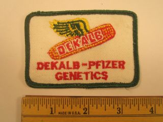 Vintage Hat Cap Patch Dekalb - Pfizer Genetics [y113a6c]