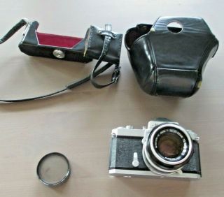 Vintage Nikon Nikomat Film Camera W/nikkor - S 1.  4 50mm Lens & Case & 3 Filters