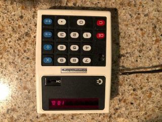 Vintage Commodore Minuteman 3 Calculator W/case Electric W/adapter