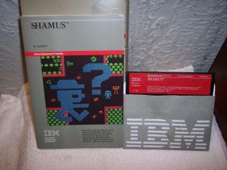 Vintage Shamus Ibm Personal Computer Software (ibm Pc,  1984)