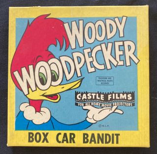 Woody Woodpecker Castle Films 8mm Film Box Car Bandit 550