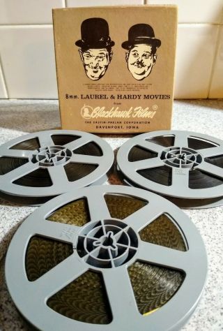 Laurel And Hardy 8mm Two Years Film.  3 Reels.