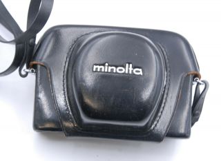 Vintage Minolta Camera Case - Leather