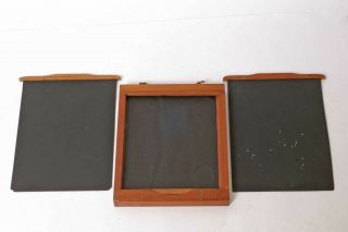 F95132 Vintage Wood 4x5 Glass Dry Plate Holder Od 13x121x150mm