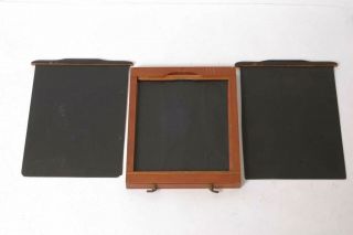 F95132 Vintage Wood 4X5 Glass Dry Plate Holder OD 13x121x150MM 2