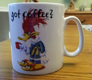 Vintage 1998 Woody Woodpecker Mug.  Universal Studios Souvenir Huge Cup